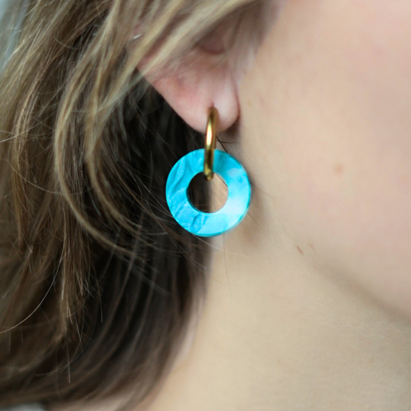 Boucles d'oreilles pendantes BIKOTEA