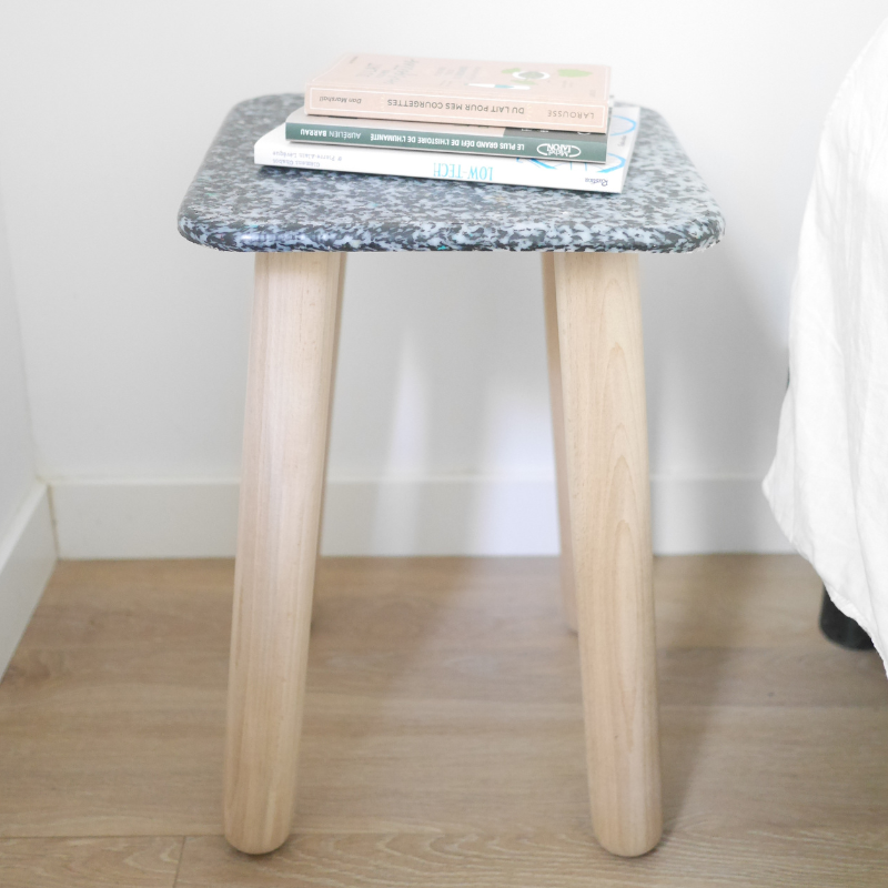 Tabouret carré Écume